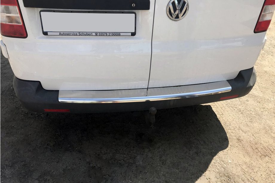 Volkswagen T5 Multivan 2003–2010 Zaščitna letev za zadnji odbijač z zavihkom (Carmos V1, jeklo) Image
