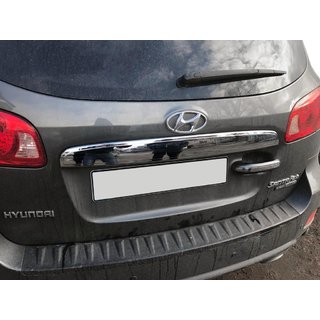 Letvica nad registrsko tablico (nerjavno jeklo) Hyundai Santa Fe 2 2006–2012 fotografija 1