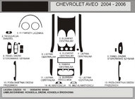 Chevrolet Aveo T200 2002–2008 Okrasne obloge armaturne plošče (Hartman) fotografija 1