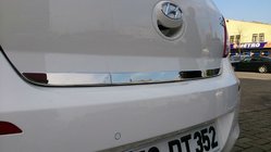 Hyundai I-20 2012–2014 Zaščitna letev roba prtljažnika (nerjaveče jeklo) fotografija 2