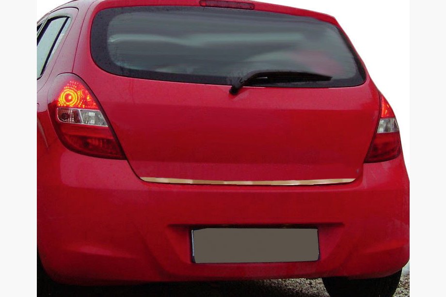 Hyundai I-20 2008–2012 Zaščitna letev roba prtljažnika (nerjaveče jeklo) Image
