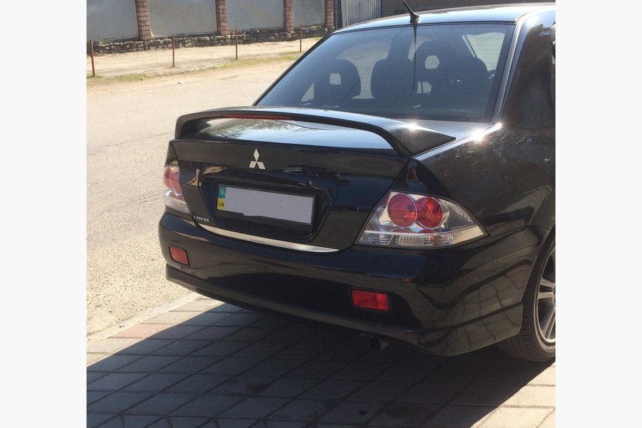 Mitsubishi Lancer 9 2004–2008 Zaščitna letev roba prtljažnika (nerjaveče jeklo) Image