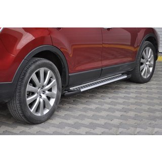 Stranske stopnice Allmond Grey (2 kos, aluminij)