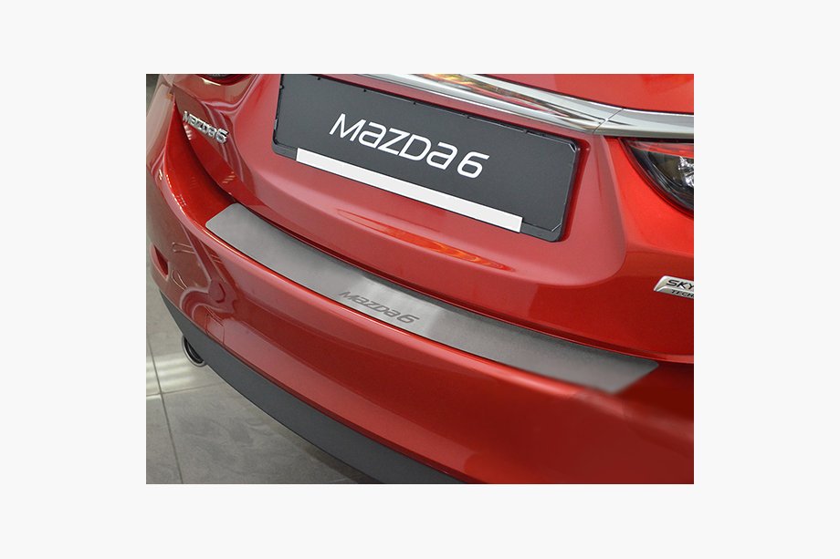 Mazda 6 2012–2024 Zaščitna letev za zadnji odbijač Nataniko (4D, nerjavno jeklo) Image