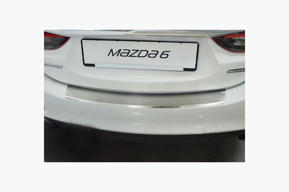 Mazda 6 2012–2024 Zaščitna letev za zadnji odbijač z zavihkom Nataniko (4D, inox) Image