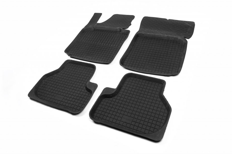 Skoda Octavia II A5 2006–2010 Gumijaste preproge za kabino z visokim robom (4 kosi, Polytep) Image