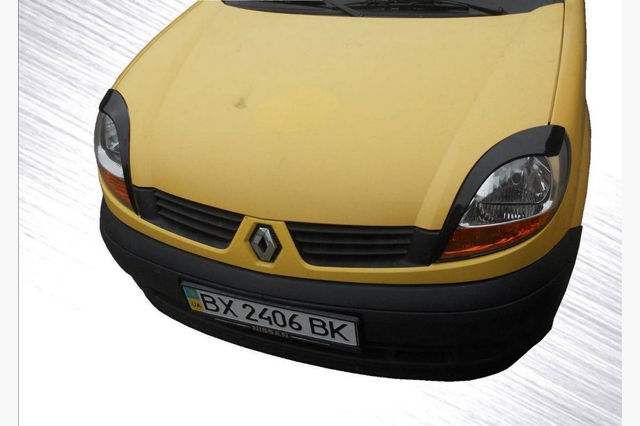 Renault Kangoo 1998–2008 Veke za žaromete (2 kos, črn ABS) (2003-2008) Mat črna Image