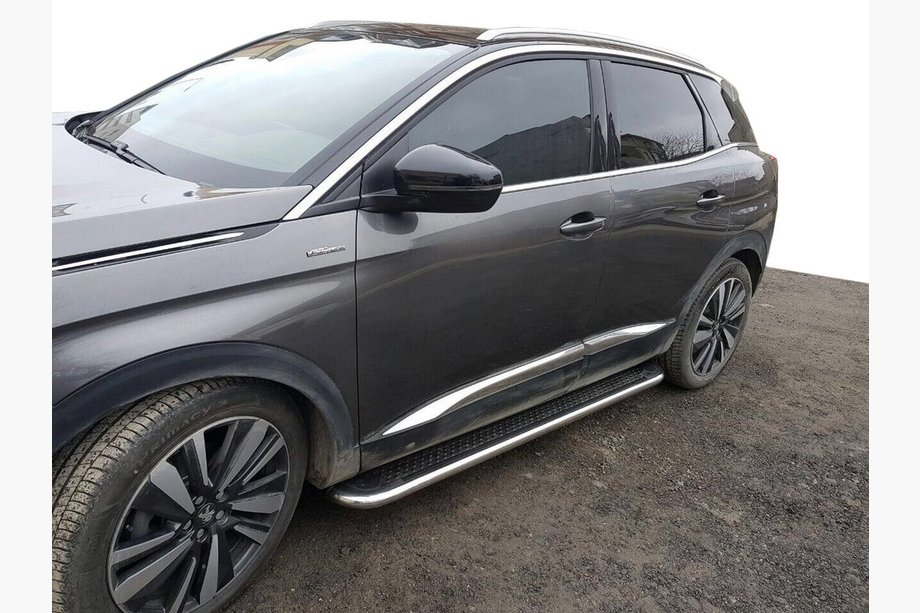 Peugeot 3008 2016–2023 Stranske stopnice Maydos V2 (2 kosa, aluminij/nerjaveče jeklo) Image