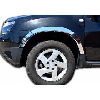 Obrobe blatniških lokov (4 kosi, nerjavno jeklo) Dacia Duster 2008–2018 fotografija 1