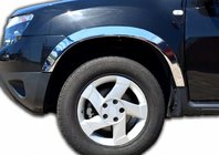 Dacia Duster 2008–2018 Obrobe blatniških lokov (4 kosi, nerjavno jeklo) fotografija 1