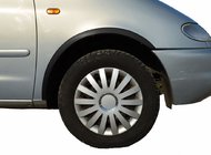Jaguar X-Type 2001–2009 Obrobe kolotekov (4 kosi, črne) fotografija 1