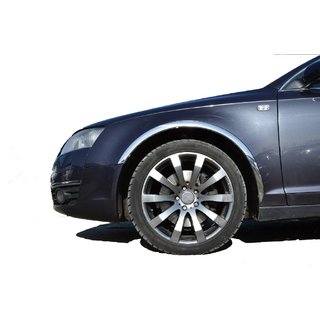 Nerjaveče obrobe blatnikov (4 kosi) Audi A6 C6 2004–2011 fotografija 1