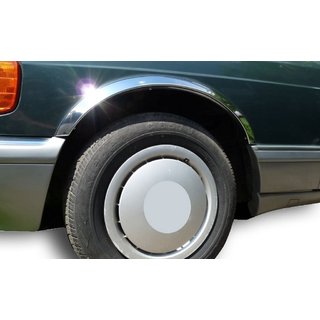 Nerjaveče obrobe blatnikov (4 kosi) Mercedes S-сlass W126 1979–1991 fotografija 1