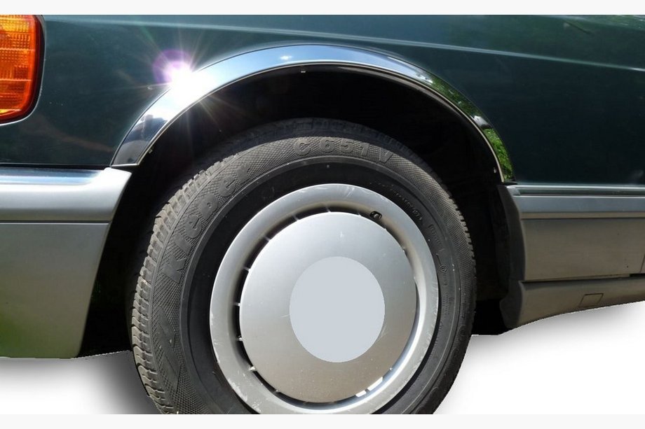 Mercedes S-class W126 1979–1991 Nerjaveče obrobe blatnikov (4 kosi) Image