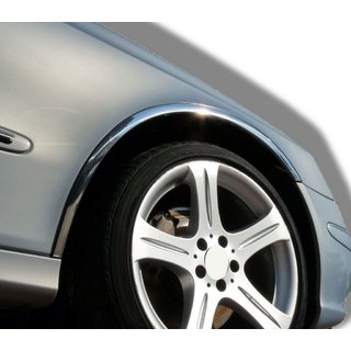Nerjaveče obrobe blatnikov (4 kosi) Mercedes E-сlass W211 2002–2009 fotografija 1