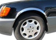 Mercedes razred S W140 1991–1998 Obrobe blatniških lokov (Short/Long, 4 kosi, nerjavno jeklo) fotografija 1