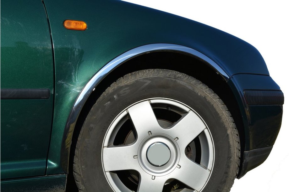 Volkswagen Golf 4 1997–2006 Nerjaveče obrobe blatnikov (4 kosi) Fotografija 1