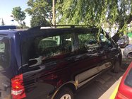 Mercedes Viano 2004–2014 Črne strešne vzdolžne letve Skyport (iz masivne kovine) fotografija 20