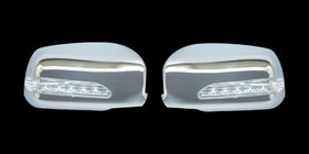 Hyundai Sonata NF 2004–2009 Kromirane pokrovke ogledal z LED (2 kosa, plastika) fotografija 1