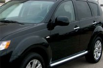 Mitsubishi Outlander 2006–2012 Kromirani pokrovi kljuk vrat Omsa (4 kosi, nerjavno jeklo) fotografija 1