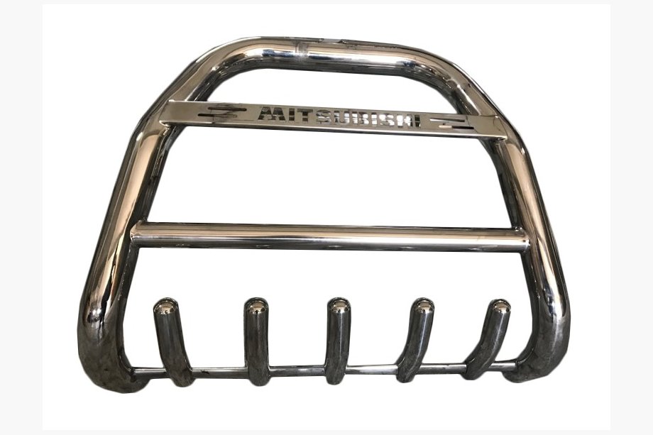 Mitsubishi Pajero Wagon III 1999–2006 Sprednji zaščitni lok (bullbar) QT011 (nerjaveče jeklo) Image