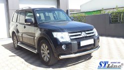 Mitsubishi Pajero Wagon IV 2006–2021 Sprednji zaščitni lok ST008 (nerjavno jeklo) fotografija 5