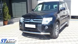 Mitsubishi Pajero Wagon IV 2006–2021 Sprednji zaščitni lok ST008 (nerjavno jeklo) fotografija 6