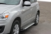 Mitsubishi ASX 2010–2023 Stranske stopnice Allmond Grey (2 kosa, aluminij) fotografija 1