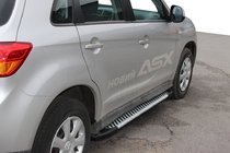 Mitsubishi ASX 2010–2023 Stranske stopnice Line (2 kosa, aluminij) fotografija 1