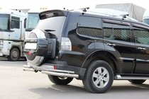 Mitsubishi Pajero Wagon III 1999–2006 Zadnji zaščitni lok AK003 Dvojni (nerjavno jeklo) fotografija 2