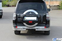 Mitsubishi Pajero Wagon III 1999–2006 Zadnji zaščitni lok AK003 Dvojni (nerjavno jeklo) fotografija 3
