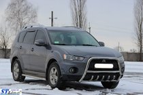 Mitsubishi Outlander 2006–2012 Sprednji zaščitni lok WT Special (nerjaveče jeklo) fotografija 4