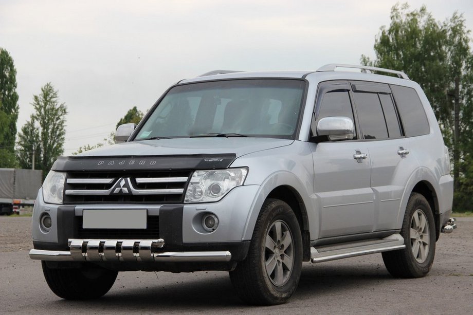 Mitsubishi Pajero Wagon III 1999–2006 Sprednji zaščitni lok ST015 (nerjaveče jeklo) Image