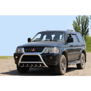 Prednji zaščitni lok WT003 (nerjaveče jeklo) Mitsubishi Pajero Sport 1996–2007 fotografija 1