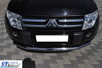 Mitsubishi Pajero Wagon IV 2006–2021 Sprednji zaščitni lok ST008 (nerjavno jeklo) fotografija 2