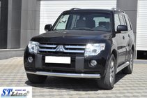 Mitsubishi Pajero Wagon IV 2006–2021 Sprednji zaščitni lok ST008 (nerjavno jeklo) fotografija 3