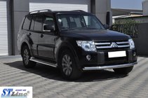 Mitsubishi Pajero Wagon IV 2006–2021 Sprednji zaščitni lok ST008 (nerjavno jeklo) fotografija 4