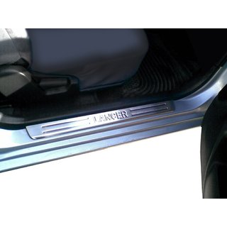 Zaščitne letve pragov OmsaLine (4 kosi, nerjaveče jeklo) Mitsubishi Lancer 9 2004–2008 fotografija 1