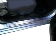 Mitsubishi Lancer 9 2004–2008 Zaščitne letve pragov OmsaLine (4 kosi, nerjaveče jeklo) fotografija 1