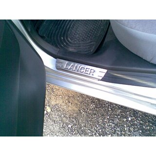 Zaščitne letve pragov OmsaLine (4 kosi, nerjaveče jeklo) Mitsubishi Lancer 9 2004–2008 fotografija 3
