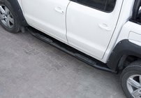 Ford Ranger 2011–2022 Stranski pragovi Amazon Black (2 kosa, črni) fotografija 1