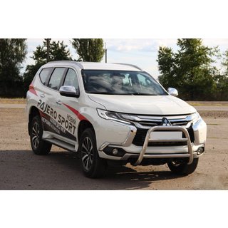 Prednji zaščitni lok WT022 (nerjavno jeklo) Mitsubishi Pajero Sport 2015– fotografija 1