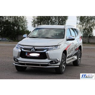 Sprednji zaščitni lok ST016 (nerjaveče jeklo) Mitsubishi Pajero Sport 2015– fotografija 2