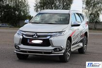Mitsubishi Pajero Sport 2015– Sprednji zaščitni lok ST016 (nerjaveče jeklo) fotografija 2