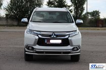 Mitsubishi Pajero Sport 2015– Sprednji zaščitni lok ST016 (nerjaveče jeklo) fotografija 3