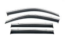 BMW X6 G06 2019–2027 Vetrni deflektorji oken s kromirano letvijo Niken Luxury (4 kosi) fotografija 2