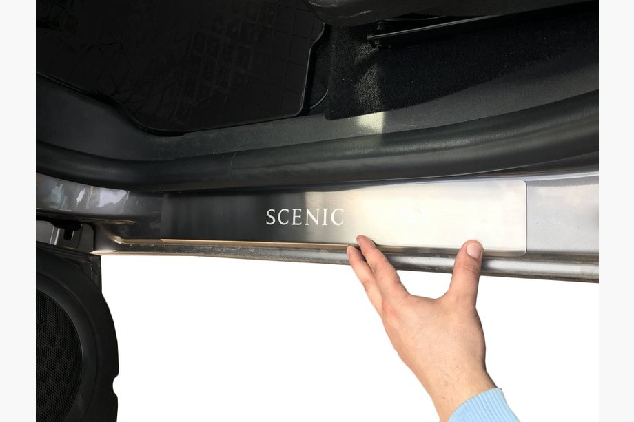 Renault Scenic/Grand 2009–2016 Nerjaveče letve pragov Nataniko (4 kosi) Standard – lepilni trak Lohmann, 0,5 mm Image