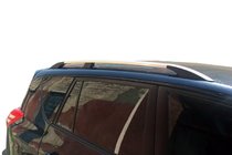 Toyota Rav 4 2006–2013 Turške kromirane strešne sani Kratka medosna razdalja, plastične nogice fotografija 1