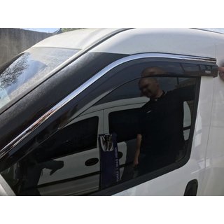 Vetrni deflektorji oken s kromirano letvico (4 kos, Niken) fotografija 3
