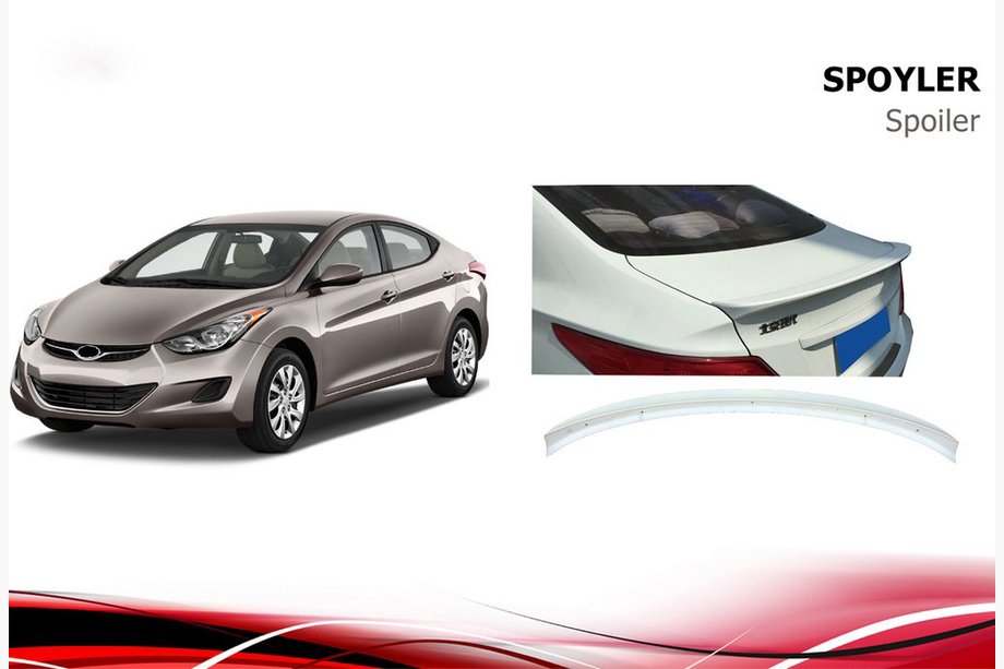 Hyundai Accent 2011–2017 Spojler Niken V1 (za lakiranje) Image